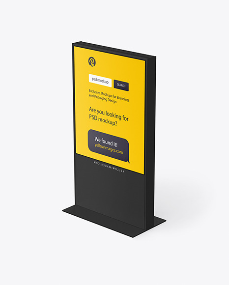 LED Display Stand Mockup PSD #4