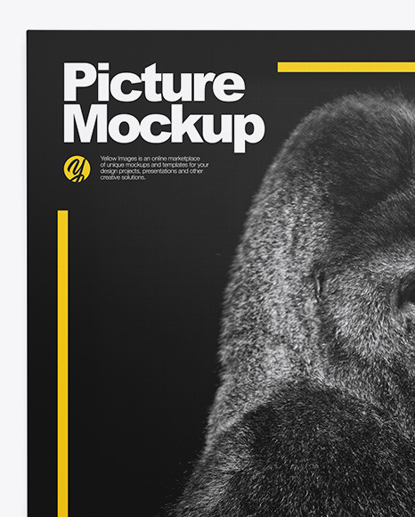 Textured Picture w  Lamp Mockup PSD #6