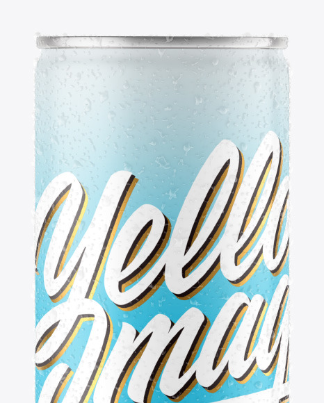 Matte Drink Can Mockup PSD #2