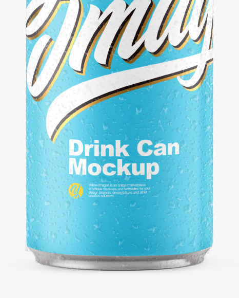 Matte Drink Can Mockup PSD #1
