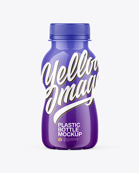 Glossy Plastic Bottle Mockup