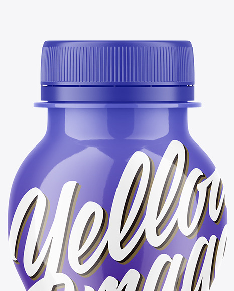 Glossy Plastic Bottle Mockup PSD #2