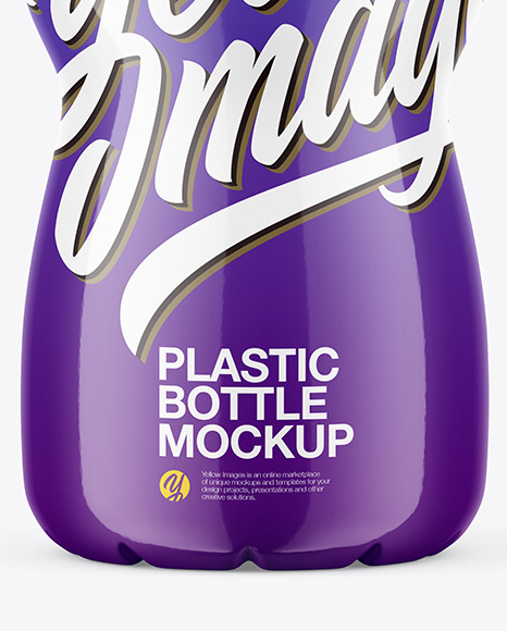 Glossy Plastic Bottle Mockup PSD #1