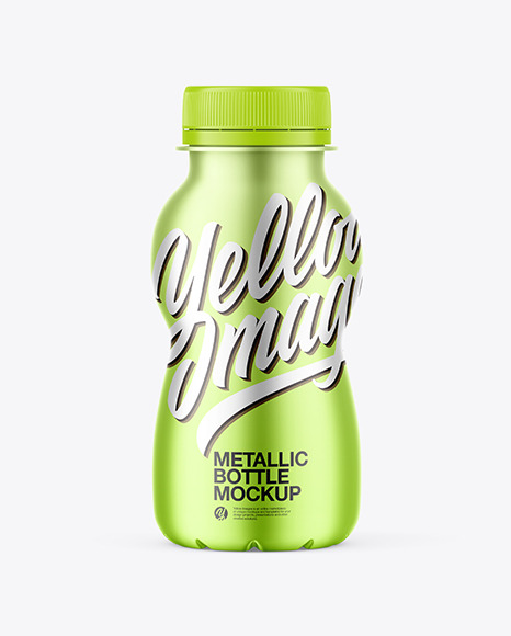 Matte Metallic Bottle Mockup
