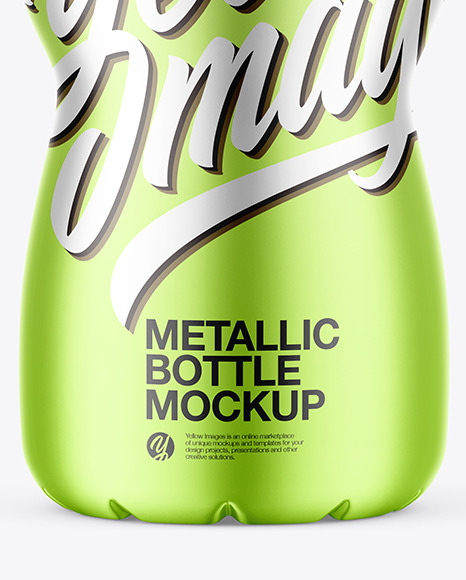 Matte Metallic Bottle Mockup PSD #1