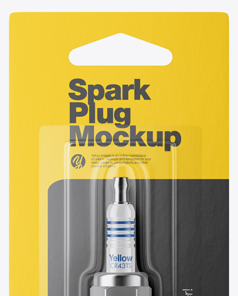 Spark Plug with Blister Pack Mockup PSD #2