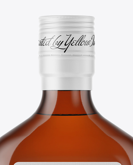 Amber Glass Bottle Mockup PSD #5