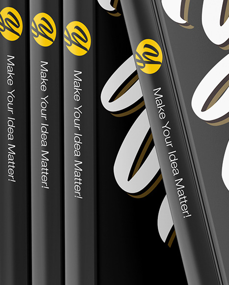 Set of Books Mockup PSD #2