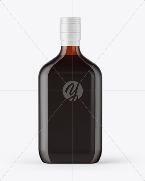 Amber Glass Bottle Mockup PSD #3