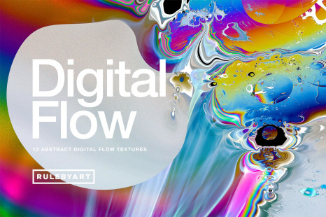 Digital Flow: 18 Abstract Textures