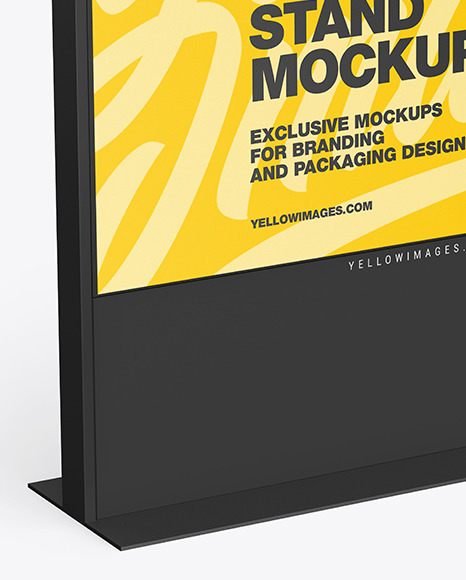 LED Display Stand Mockup PSD #1
