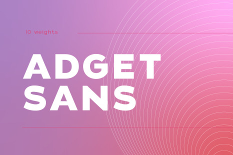 Adget Sans In Fonts On Yellow Images Creative Store