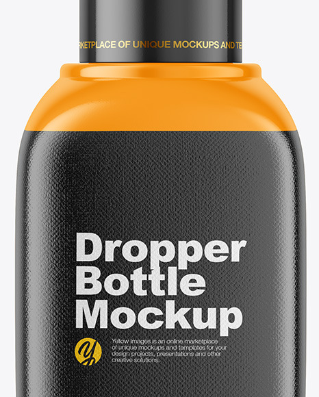 Glossy Dropper Bottle Mockup PSD #1