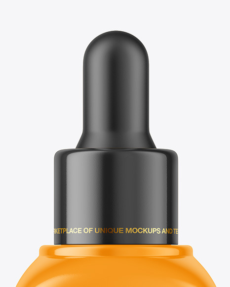 Glossy Dropper Bottle Mockup PSD #6