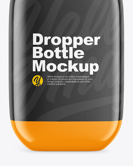 Glossy Dropper Bottle Mockup PSD #7