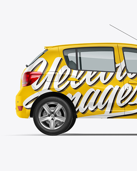 Hatchback Mockup   Side View PSD #2