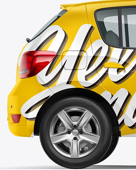 Hatchback Mockup   Side View PSD #1