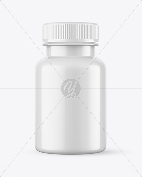 Glossy Pills Bottle Mockup PSD #3