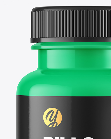 Glossy Pills Bottle Mockup PSD #6