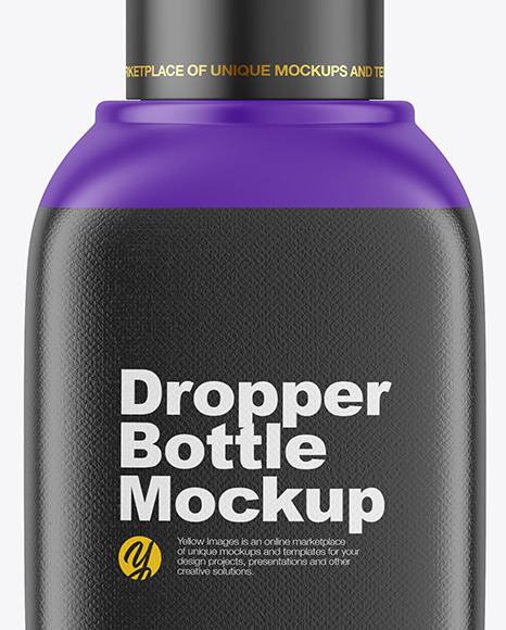 Matte Dropper Bottle Mockup PSD #1