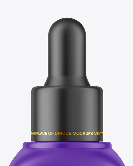 Matte Dropper Bottle Mockup PSD #6
