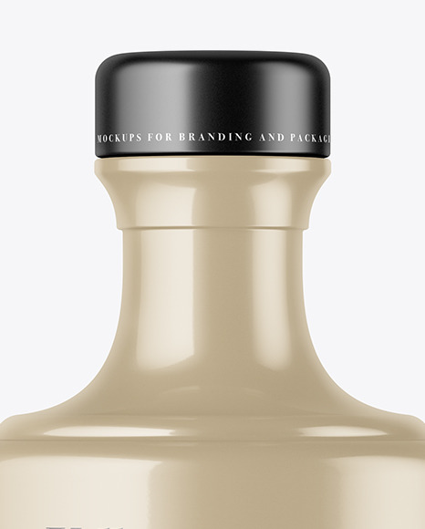 Download Glossy Ceramic Bottle Mockup In Bottle Mockups On Yellow Images Object Mockups