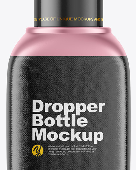 Metallic Dropper Bottle Mockup PSD #1