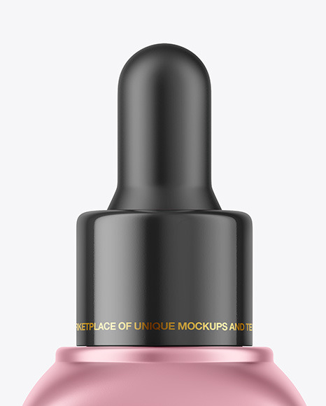 Metallic Dropper Bottle Mockup PSD #6