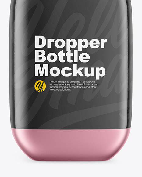 Metallic Dropper Bottle Mockup PSD #7