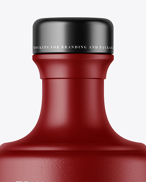 Matte Ceramic Bottle Mockup PSD #2