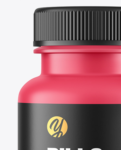 Matte Pills Bottle Mockup PSD #6
