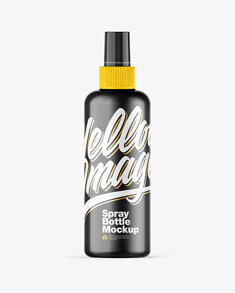 Glossy Spray Bottle Mockup PSD #1