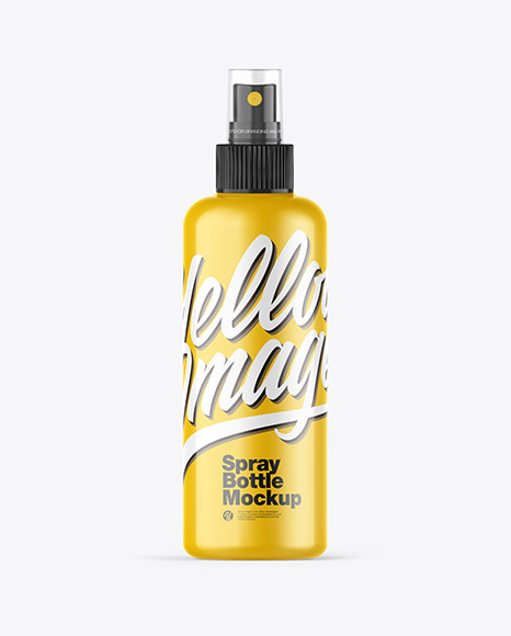 Glossy Spray Bottle Mockup