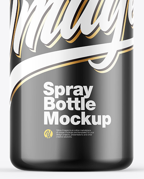 Glossy Spray Bottle Mockup PSD #5