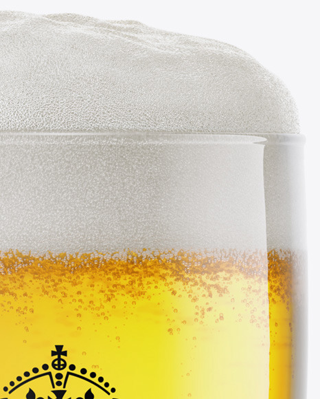 Pilsner Beer Glass Mockup PSD #4