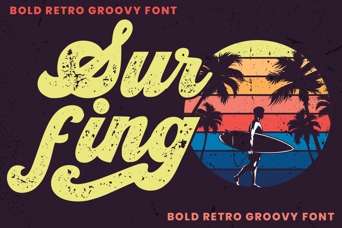 groovy font photoshop