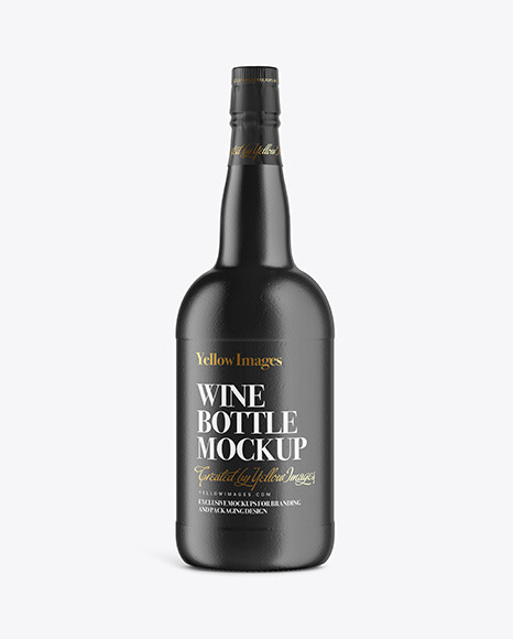 Ceramic Wine Bottle Mockup