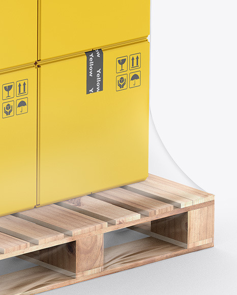 Pallet W  8 Paper Boxes Mockup PSD #7