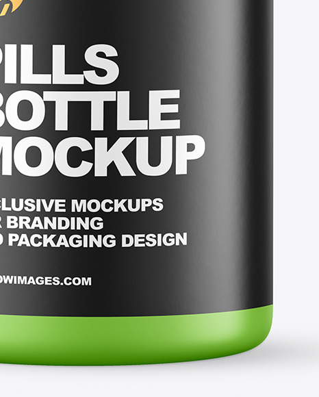 Matte Pills Bottle Mockup PSD #7