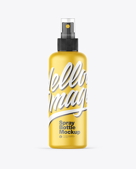 Matte Spray Bottle Mockup PSD #2