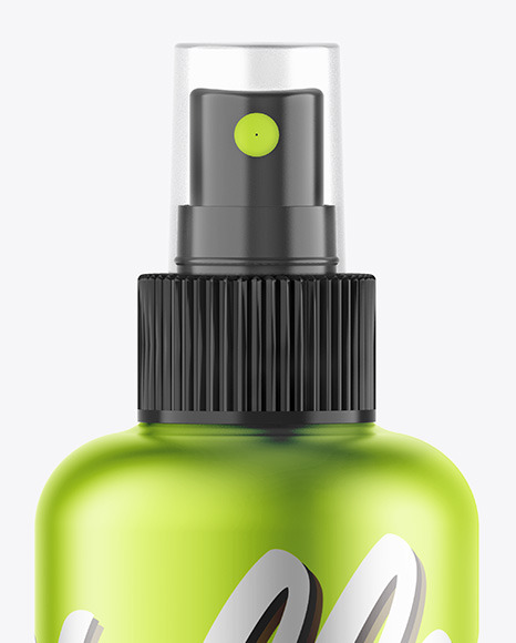 Metallic Spray Bottle Mockup PSD #6
