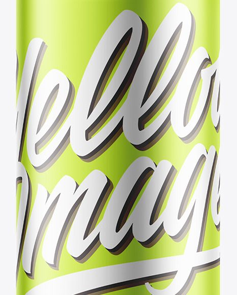 Metallic Spray Bottle Mockup PSD #7